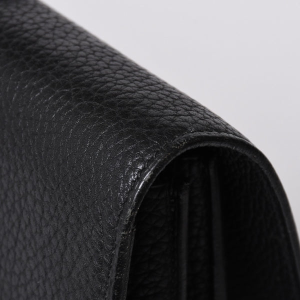 HERMES エルメス サック ア デペッシュ 38 ブリーフケース フィヨルド ブラック ゴールド金具 □H刻印 中古 4a000707