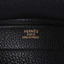 画像をギャラリービューアに読み込む, HERMES エルメス サック ア デペッシュ 38 ブリーフケース フィヨルド ブラック ゴールド金具 □H刻印 中古 4a000707