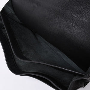 HERMES エルメス サック ア デペッシュ 38 ブリーフケース フィヨルド ブラック ゴールド金具 □H刻印 中古 4a000707