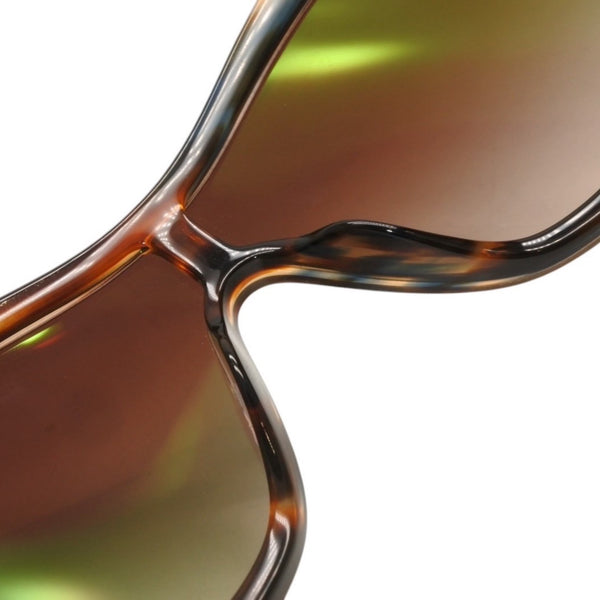Very Good Condition CHANEL Sunglasses Eyewear 5497-B-A c.1735/S5 Size 140 Here Mark Rhinestone Brown Used 4a000829