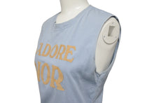 画像をギャラリービューアに読み込む, Christian Dior クリスチャンディオール J'ADORE ジャドール タンクトップ ノースリーブ 3P16155301 サイズ40 ライトブルー 美品 中古 4b000962