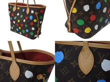 Load image into Gallery viewer, 極美品 LOUIS VUITTON ルイヴィトン LV×YK ネヴァーフルＭＭ M46381 草間彌生 モノグラム ブラウン 中古 4b000965