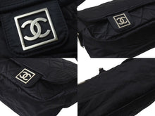 Load image into Gallery viewer, CHANEL シャネル メッセンジャーバッグ ショルダーバッグ 斜め掛けバッグ スポーツライン 10番台 ブラック 美品 中古 4b000970