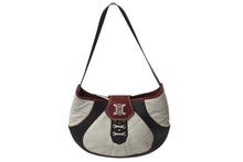 画像をギャラリービューアに読み込む, CELINE セリーヌ ワンショルダーバッグ 149133CDM 2002年記念モデル 日韓W杯 レザー ホワイト ブラウン レッド シルバー金具 美品 中古 4b000972