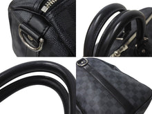 画像をギャラリービューアに読み込む, 極美品 LOUISVUITTON ルイヴィトン キーポルバンドリエール45 ボストンバッグ N41418 ダミエグラフィット ブラック 中古 4b000973