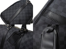 画像をギャラリービューアに読み込む, 極美品 LOUISVUITTON ルイヴィトン キーポルバンドリエール45 ボストンバッグ N41418 ダミエグラフィット ブラック 中古 4b000973