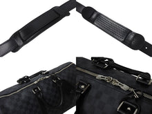 画像をギャラリービューアに読み込む, 極美品 LOUISVUITTON ルイヴィトン キーポルバンドリエール45 ボストンバッグ N41418 ダミエグラフィット ブラック 中古 4b000973