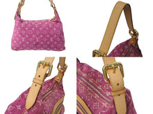 Load image into Gallery viewer, 極美品 LOUIS VUITTON ルイヴィトン バギーPM ワンショルダーバッグ M95212 モノグラム デニム レザー ピンク 中古 4b000980