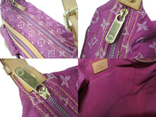 Load image into Gallery viewer, 極美品 LOUIS VUITTON ルイヴィトン バギーPM ワンショルダーバッグ M95212 モノグラム デニム レザー ピンク 中古 4b000980