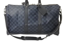 画像をギャラリービューアに読み込む, 極美品 LOUIS VUITTON ルイヴィトン キーポル バンドリエール 45 ボストンバッグ 2WAY ダミエコバルト N41349 中古 4b000981
