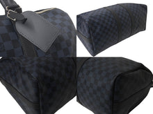 画像をギャラリービューアに読み込む, 極美品 LOUIS VUITTON ルイヴィトン キーポル バンドリエール 45 ボストンバッグ 2WAY ダミエコバルト N41349 中古 4b000981
