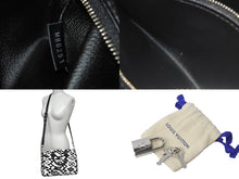 Load image into Gallery viewer, 極美品 LOUIS VUITTON ルイヴィトン スピーディー バンドリエール25 M45563 タフテッドモノグラム ブラック ホワイト 中古 4b000984