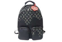 画像をギャラリービューアに読み込む, 新品同様 LOUIS VUITTON ルイヴィトン × NIGO モノグラム デニム バックパック マルチポケット M45973 ブラック 中古 4b000985