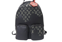 画像をギャラリービューアに読み込む, 新品同様 LOUIS VUITTON ルイヴィトン × NIGO モノグラム デニム バックパック マルチポケット M45973 ブラック 中古 4b000985