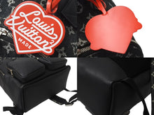 画像をギャラリービューアに読み込む, 新品同様 LOUIS VUITTON ルイヴィトン × NIGO モノグラム デニム バックパック マルチポケット M45973 ブラック 中古 4b000985