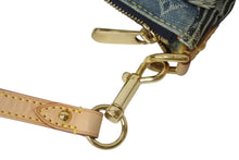 画像をギャラリービューアに読み込む, 極美品 LOUISVUITTON ルイヴィトン パウチィ ワンショルダーバッグ M95382 パッチワーク モノグラムデニム ブルー 中古 4b000990