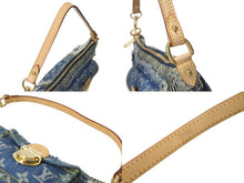 画像をギャラリービューアに読み込む, 極美品 LOUISVUITTON ルイヴィトン パウチィ ワンショルダーバッグ M95382 パッチワーク モノグラムデニム ブルー 中古 4b000990