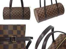 Load image into Gallery viewer, 極美品 LOUIS VUITTON ルイヴィトン ハンドバッグ パピヨン30 ダミエキャンバス N51303 ブラウン ゴールド金具 中古 4b000993
