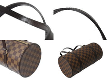 Load image into Gallery viewer, 極美品 LOUIS VUITTON ルイヴィトン ハンドバッグ パピヨン30 ダミエキャンバス N51303 ブラウン ゴールド金具 中古 4b000993