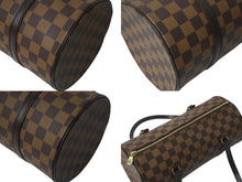 Load image into Gallery viewer, 極美品 LOUIS VUITTON ルイヴィトン ハンドバッグ パピヨン30 ダミエキャンバス N51303 ブラウン ゴールド金具 中古 4b000993