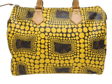 Load image into Gallery viewer, 新品同様 LOUIS VUITTON ルイヴィトン スピーディ30 草間彌生 コラボ 2012年 M40692 パンプキンドット イエロー 中古 4b000997