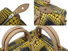 Load image into Gallery viewer, 新品同様 LOUIS VUITTON ルイヴィトン スピーディ30 草間彌生 コラボ 2012年 M40692 パンプキンドット イエロー 中古 4b000997