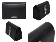 画像をギャラリービューアに読み込む, 極美品 CHROME HEARTS クロムハーツ エクストララージダガー装飾 クラッチバッグ ダガージップ レザー シルバー925 シルバー金具 中古 4b010003