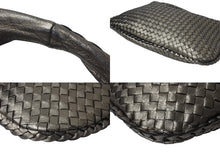 画像をギャラリービューアに読み込む, 極美品 BOTTEGA VENETA ボッテガヴェネタ イントレチャート ホーボー ワンショルダーバッグ 115653 メタリックブロンズ 中古 4b001005