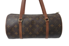 画像をギャラリービューアに読み込む, LOUIS VUITTON ルイヴィトン パピヨン30 ハンドバッグ M51365 筒型 モノグラムキャンバス ブラウン 良品 中古 4b001014