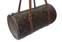 画像をギャラリービューアに読み込む, LOUIS VUITTON ルイヴィトン パピヨン30 ハンドバッグ M51365 筒型 モノグラムキャンバス ブラウン 良品 中古 4b001014