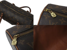 画像をギャラリービューアに読み込む, LOUIS VUITTON ルイヴィトン パピヨン30 ハンドバッグ M51365 筒型 モノグラムキャンバス ブラウン 良品 中古 4b001014
