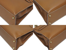 画像をギャラリービューアに読み込む, 極美品 HERMES エルメス ケリー32 外縫い ゴールド □H刻印 ゴールド金具 トリヨンクレマンス ハンドバッグ 2WAY 中古 4b010171