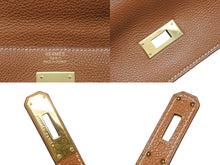 画像をギャラリービューアに読み込む, 極美品 HERMES エルメス ケリー32 外縫い ゴールド □H刻印 ゴールド金具 トリヨンクレマンス ハンドバッグ 2WAY 中古 4b010171