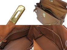 画像をギャラリービューアに読み込む, 極美品 HERMES エルメス ケリー32 外縫い ゴールド □H刻印 ゴールド金具 トリヨンクレマンス ハンドバッグ 2WAY 中古 4b010171