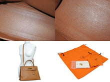 画像をギャラリービューアに読み込む, 極美品 HERMES エルメス ケリー32 外縫い ゴールド □H刻印 ゴールド金具 トリヨンクレマンス ハンドバッグ 2WAY 中古 4b010171