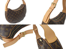 画像をギャラリービューアに読み込む, LOUIS VUITTON ルイヴィトン クロワッサンMM ショルダーバッグ M51512 モノグラムキャンバス ブラウン 美品 中古 4b001024