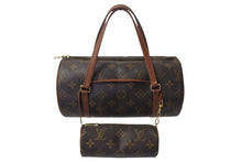 Load image into Gallery viewer, 極美品 LOUIS VUITTON ルイヴィトン パピヨン26 ハンドバッグ M51386 モノグラム PVC レザー ブラウン ゴールド金具 中古 4b001025