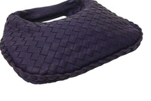 画像をギャラリービューアに読み込む, 極美品 BOTTEGAVENETA ボッテガヴェネタ イントレチャート ホーボー ミニ ハンドバッグ 189227 レザー パープル ゴールド金具 中古 4b001027