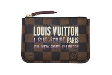 画像をギャラリービューアに読み込む, 極美品 LOUIS VUITTON ルイヴィトン モノグラム ダミエ エベヌ ポシェットクレ コインケース N63094 ブラウン ゴールド金具 中古 4b010402