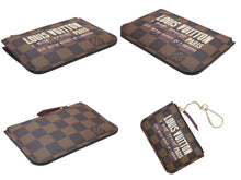 画像をギャラリービューアに読み込む, 極美品 LOUIS VUITTON ルイヴィトン モノグラム ダミエ エベヌ ポシェットクレ コインケース N63094 ブラウン ゴールド金具 中古 4b010402