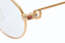 Load image into Gallery viewer, 極美品 CARTIER カルティエ 度入り眼鏡 メガネ アイウェア サングラス SERIE LIMITEE サイズ51□20 135 トリニティ 限定版 中古 4b011861