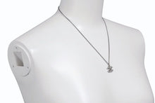 Load image into Gallery viewer, 極美品 CHANEL シャネル ココマーク ネックレス アクセサリー メタル スクエアラインストーン シルバー 重量5.7g 中古 4b001052