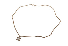 Load image into Gallery viewer, 極美品 CHANEL シャネル ココマークネックレス 03A刻印 重量5.2g ゴールド メタル ラインストーン 中古 4b001053