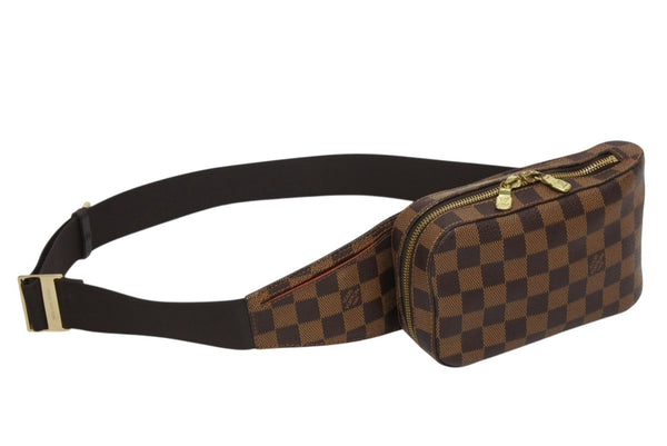 LOUIS VUITTON ルイヴィトン ジェロニモス ウエストバッグ ボディバッグ N51994 ダミエ ブラウン 美品 中古 4b010540