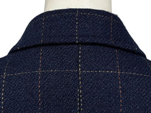 画像をギャラリービューアに読み込む, CHRISTIAN DIOR SPORTS クリスチャン ディオール スポーツ チェック柄 ウールジャケット サイズM ネイビー 美品 中古 010605