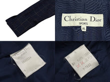 画像をギャラリービューアに読み込む, CHRISTIAN DIOR SPORTS クリスチャン ディオール スポーツ チェック柄 ウールジャケット サイズM ネイビー 美品 中古 010605