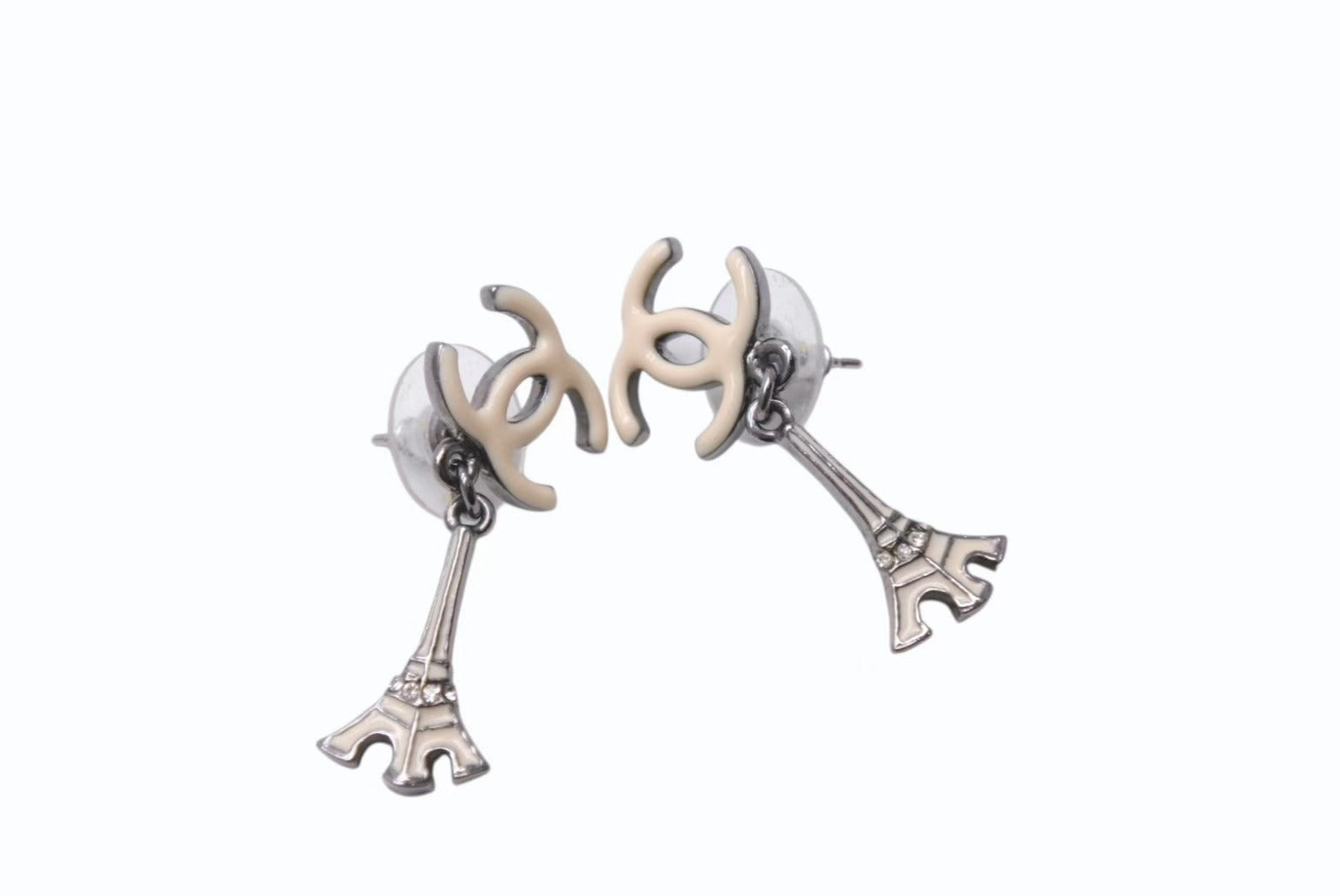 極美品 CHANEL シャネル エッフェル塔ココマークピアス 06C刻印 重量約