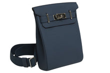 画像をギャラリービューアに読み込む, 新品同様 HERMES エルメス HAC A DOS PM アッカド PM 新作 ショルダーバッグ トゴ ブルードプリュス シルバー金具 K刻印 中古 4b010707