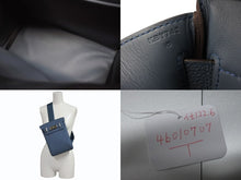 画像をギャラリービューアに読み込む, 新品同様 HERMES エルメス HAC A DOS PM アッカド PM 新作 ショルダーバッグ トゴ ブルードプリュス シルバー金具 K刻印 中古 4b010707