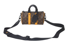 画像をギャラリービューアに読み込む, LOUIS VUITTON ルイヴィトン モノグラムマカサー キーポル バンドリエール 25 M46687 ブラウン ブラック金具 美品 中古 4b001072